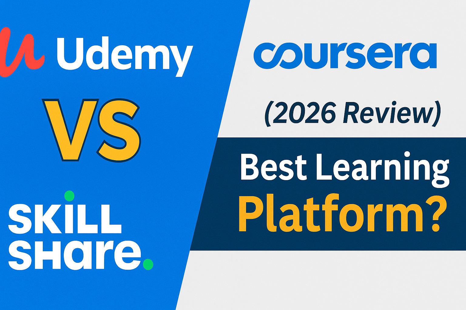 🎓 Udemy vs Coursera vs Skillshare: Best Learning Platform for Students (2026 Review) 💡